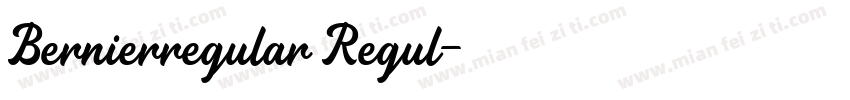 Bernierregular Regul字体转换